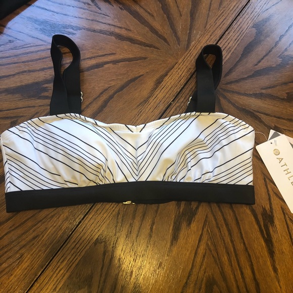 Athleta | Chevron Bikini-Whi Top | NWT 34 B/C - Picture 3 of 6